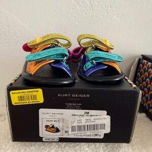 Kurt Geiger Kids Rainbow Strap Sandals